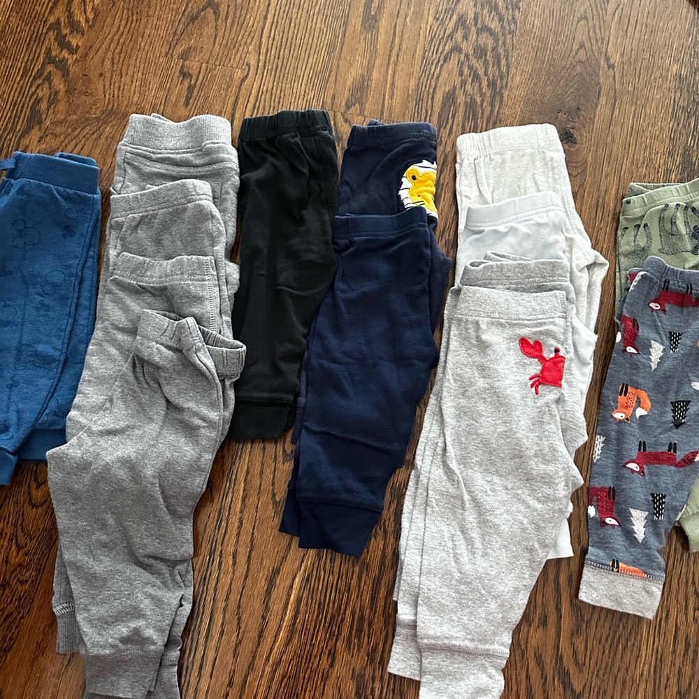 Kids Assorted Color 12 months 14 pieces pajamas bundle